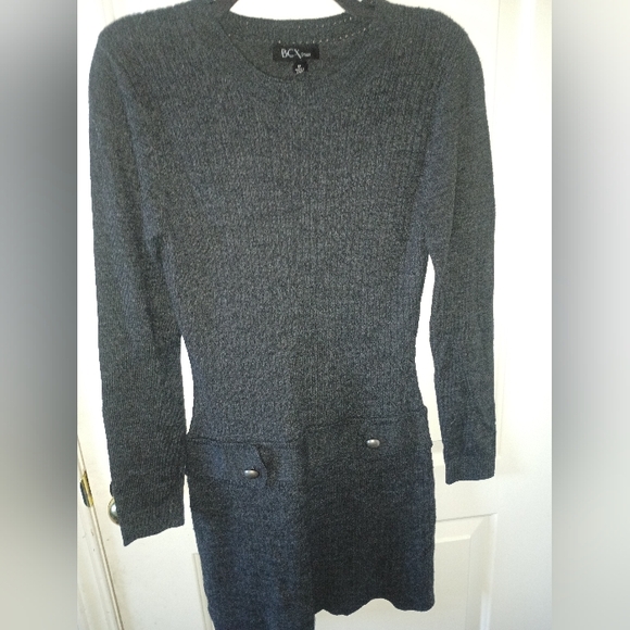 BCX Dark Gray Sweater Dress - Picture 1 of 11